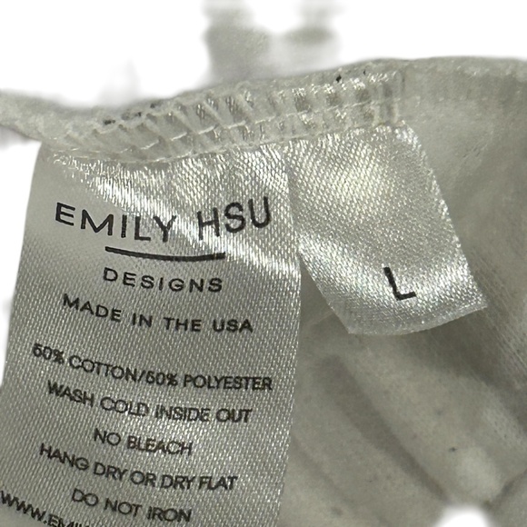 Emily HSU Designs Sweatshirt size L Hoodie in white Women's - Picture 4 of 5